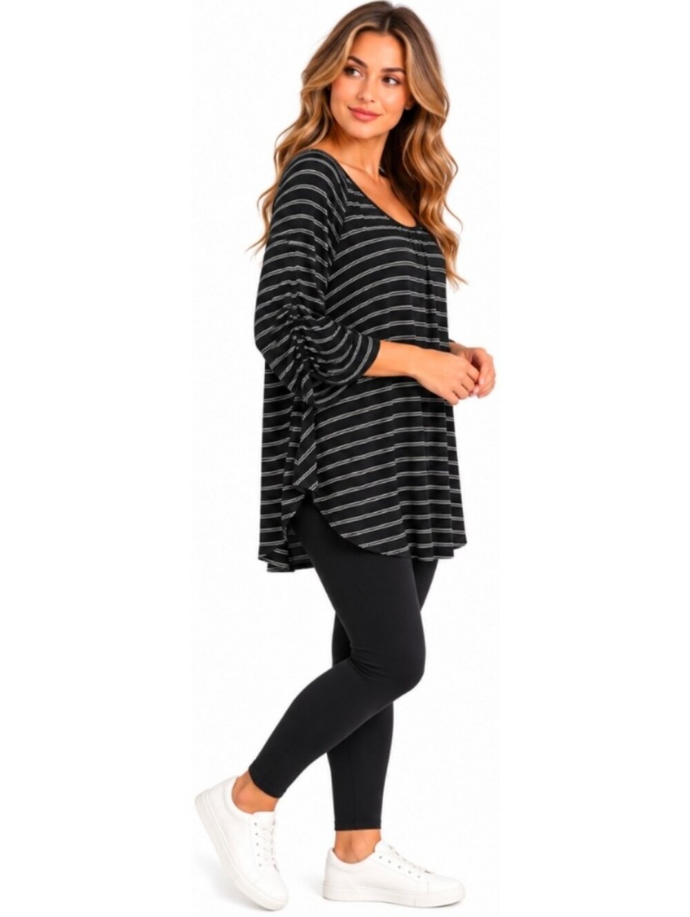 NWOT Max Studio Striped Tunic